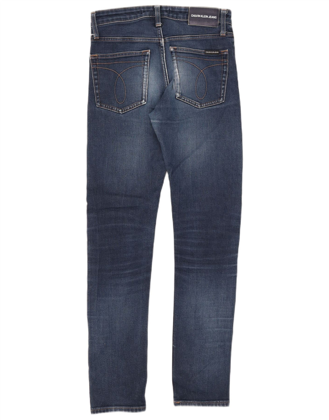 Calvin Klein Herre Slim Jeans W28 L32 Blå Bomuld