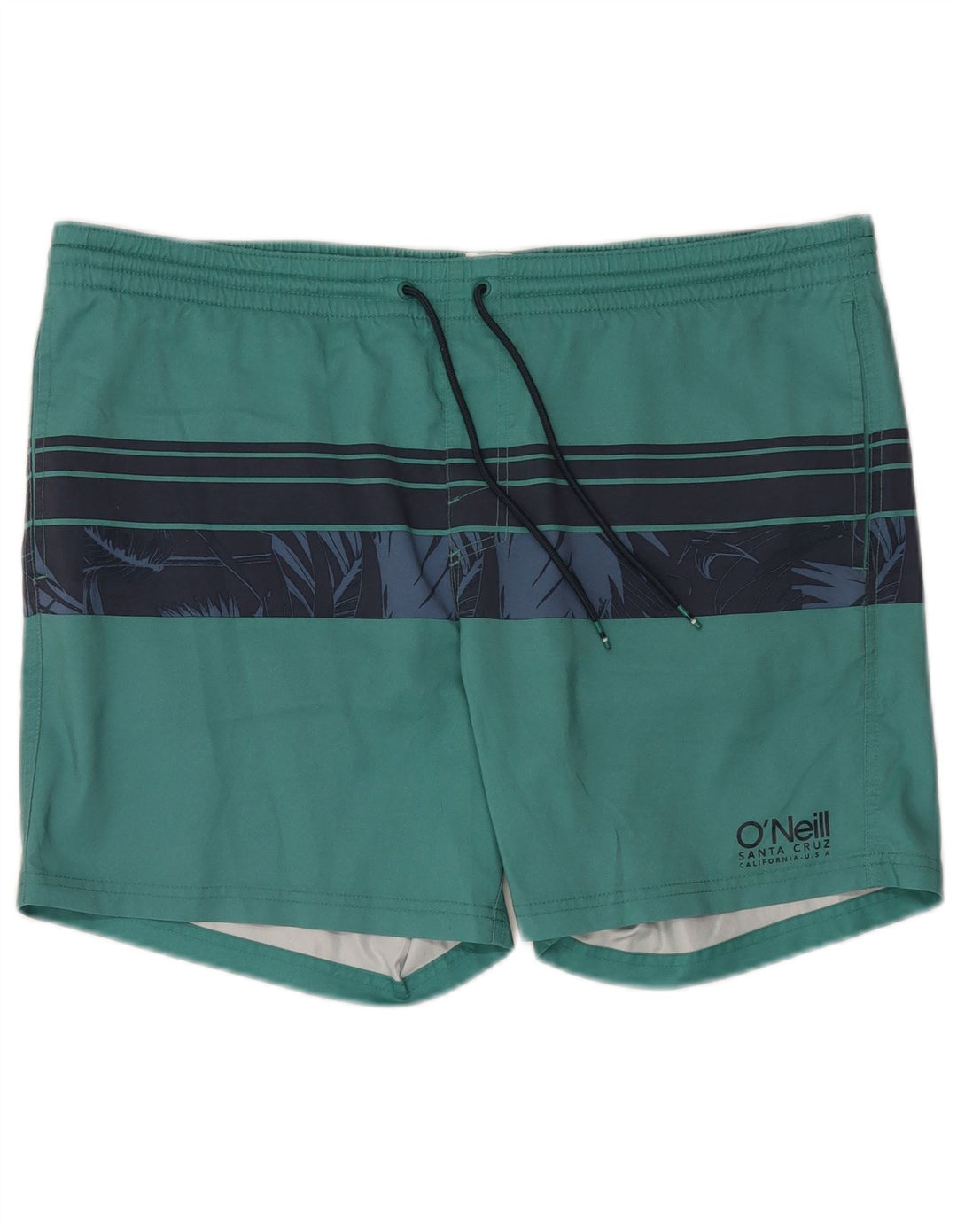 O'Neill badeshorts til mænd XL grøn stribet polyester