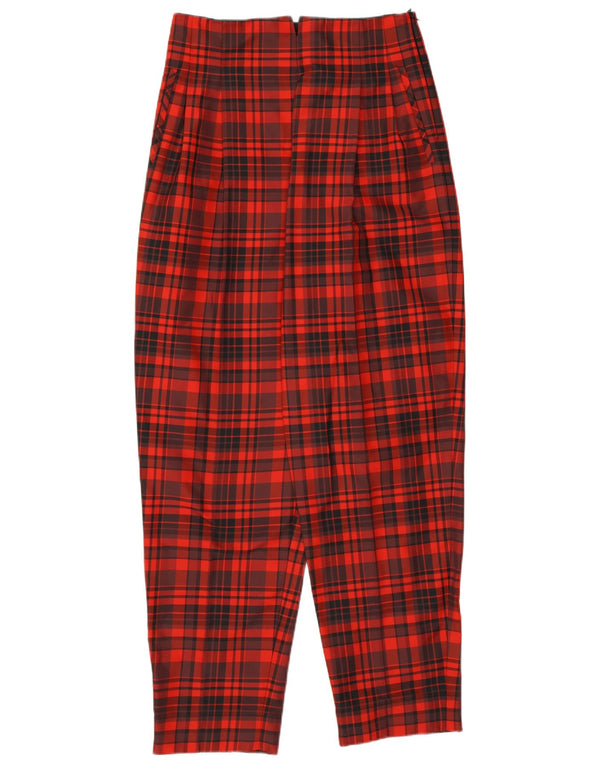 Emporio Armani Dame Chinobukser med høj talje EU 42 Large W28 L30 Rød