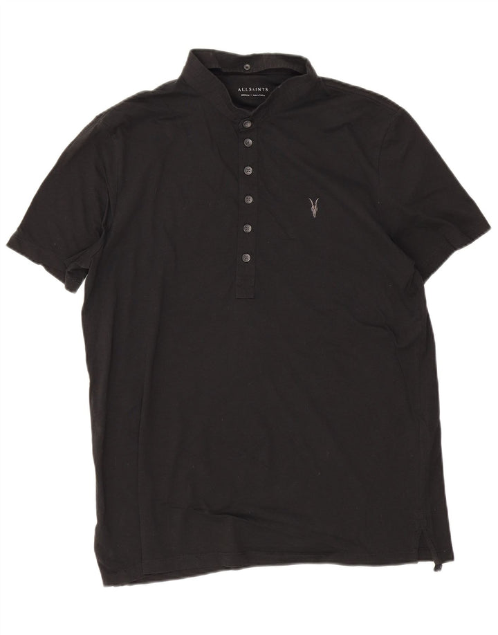 All Saints Polo Shirt til mænd Medium Sort Bomuld