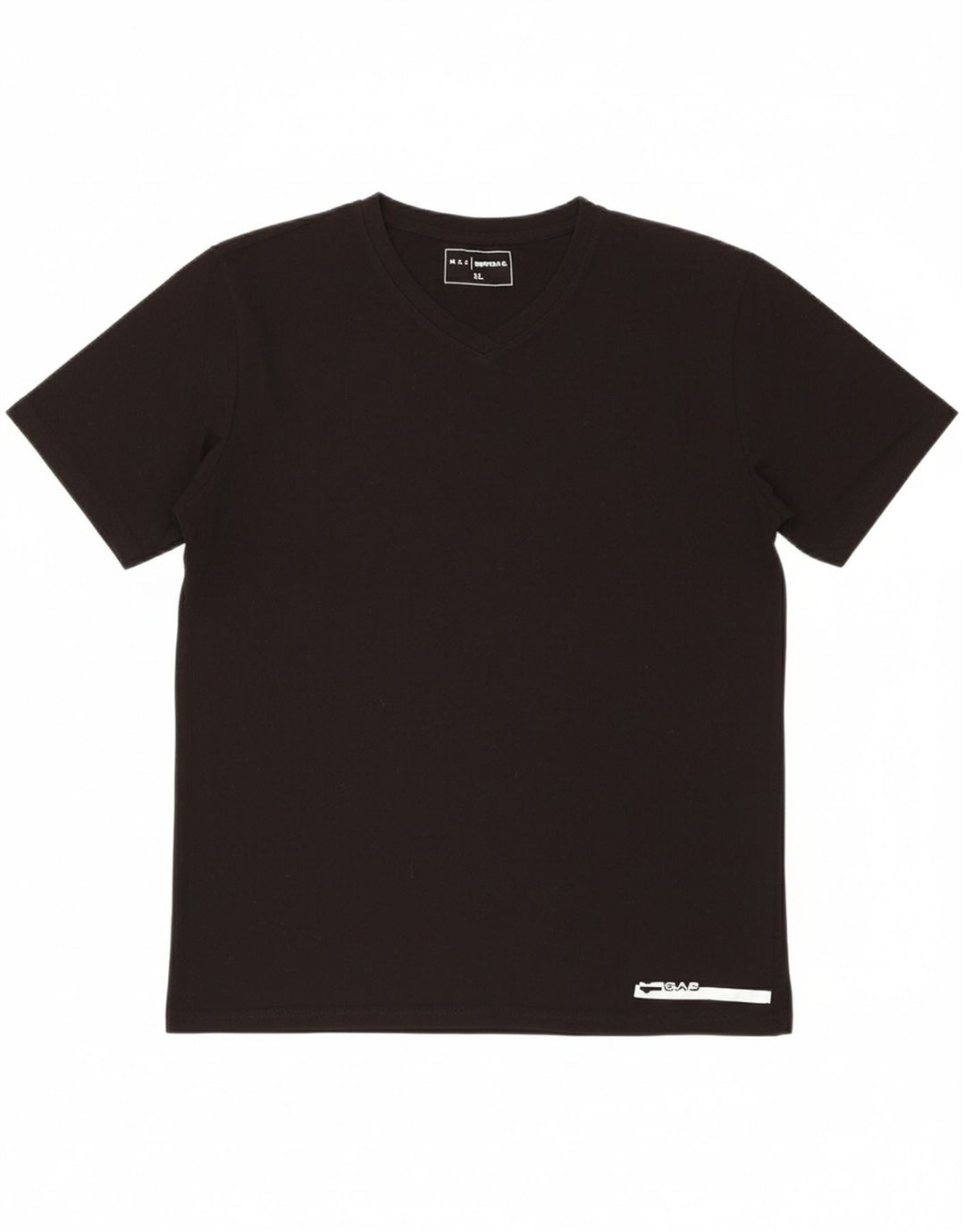 GAS Mens T-Shirt Top XL Black Cotton Vintage Gas and Second-Hand Gas from Messina Hembry 