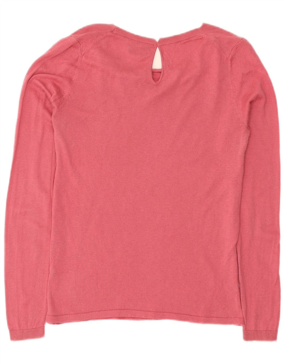 Massimo Dutti Dame Top Langærmet UK 12 Medium Pink Silke