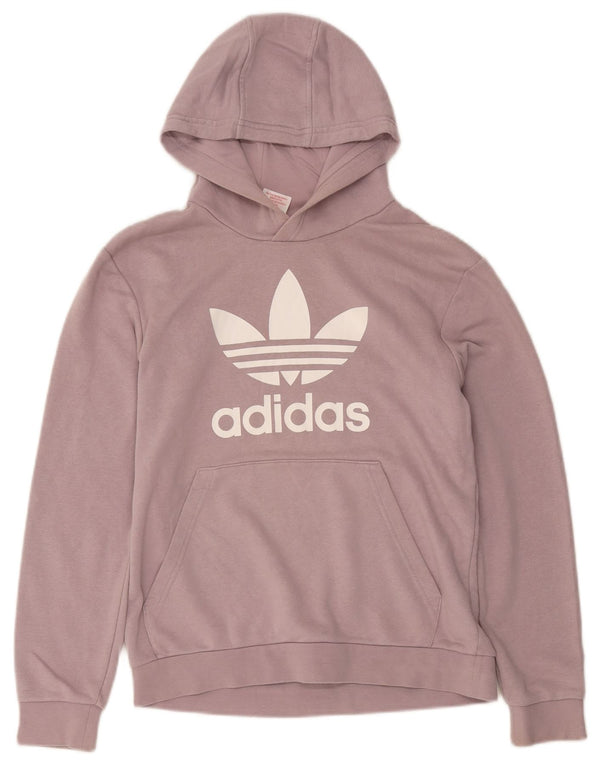 Adidas Grafisk hættetrøje til drenge 13-14 år Lilla bomuld