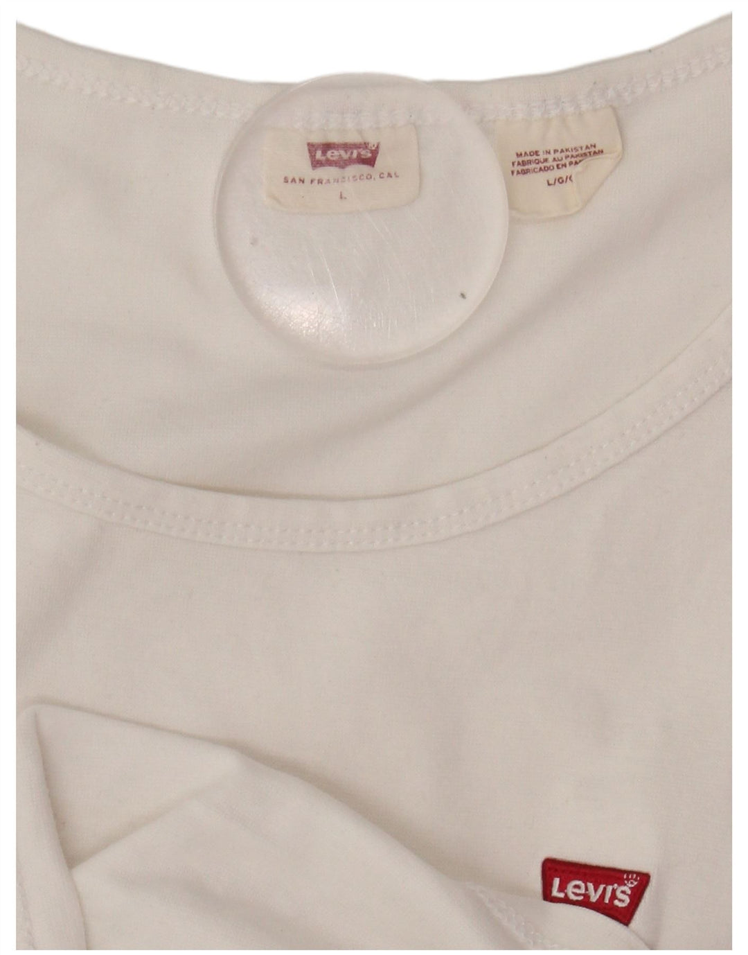 LEVI'S Girls T-Shirt Top 13-14 Years Large White