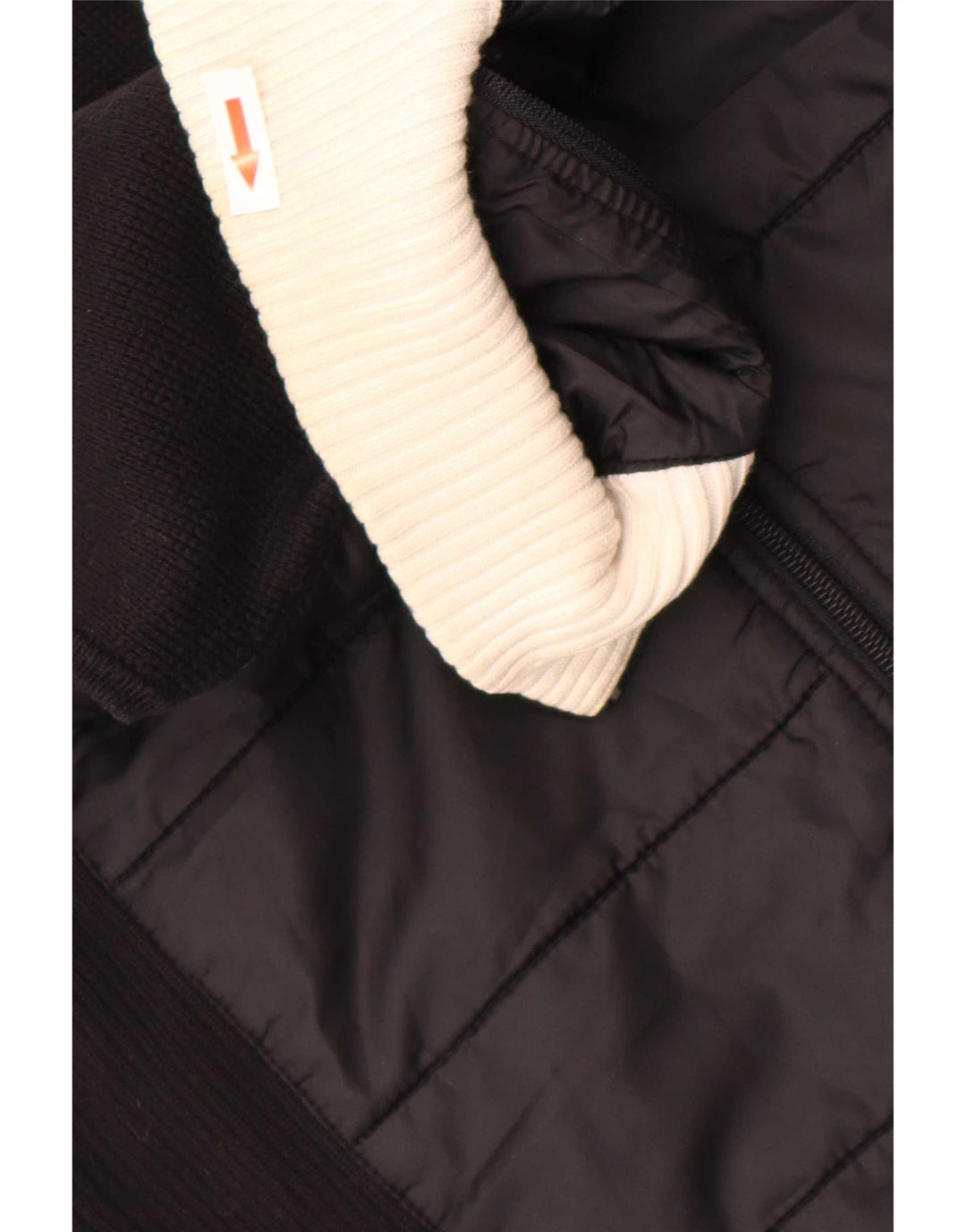 Tommy Hilfiger Dame Gilet UK 12 Medium Sort Colourblock Bomuld