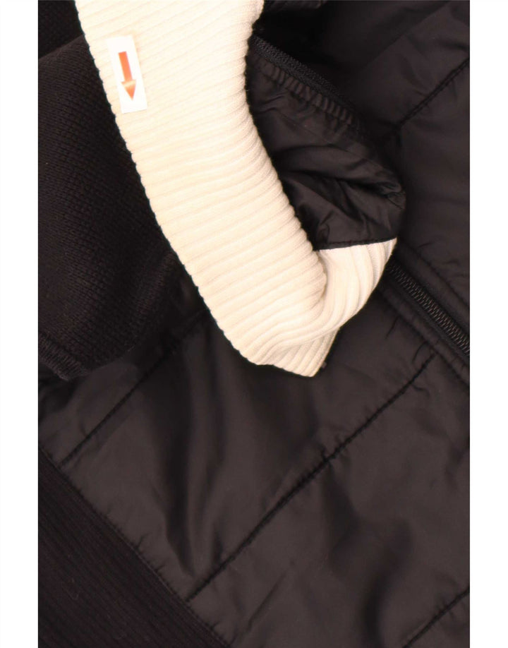 Tommy Hilfiger Dame Gilet UK 12 Medium Sort Colourblock Bomuld