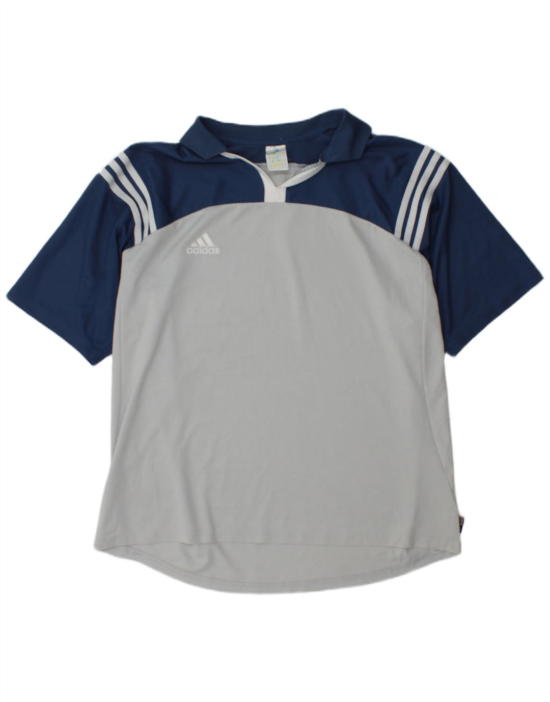 Adidas Herre Climalite Polo Shirt XL Navy Blue Colourblock Polyester