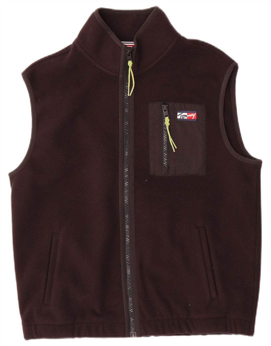 Tommy Hilfiger Herre Fleece Gilet UK 36 Small Black Polyester