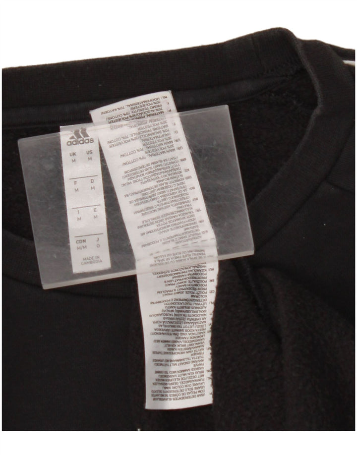 ADIDAS Sweatshirt til mænd Medium Sort bomuld