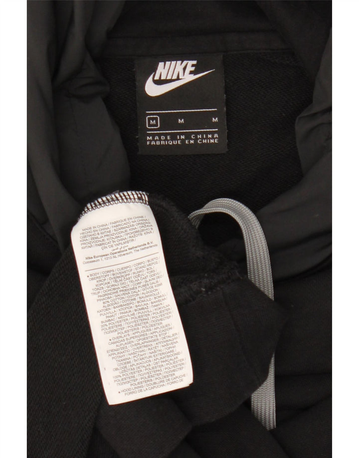 Nike grafisk hættetrøje til mænd mellem sort bomuld