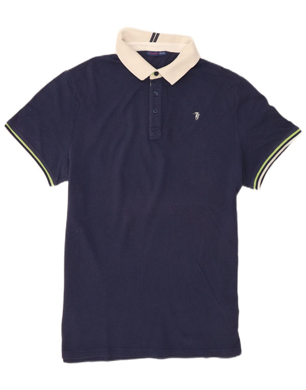 Trussardi Jeans Herre Rugby Polo Shirt 2XL Marineblå Bomuld