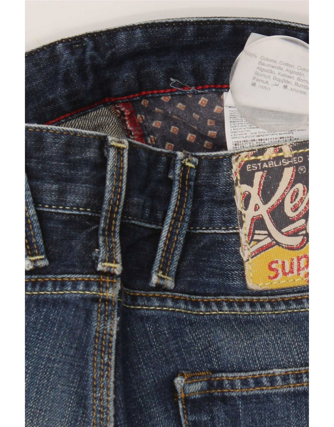 Replay Herre Jeto Slim Jeans W34 L34 Blå Bomuld