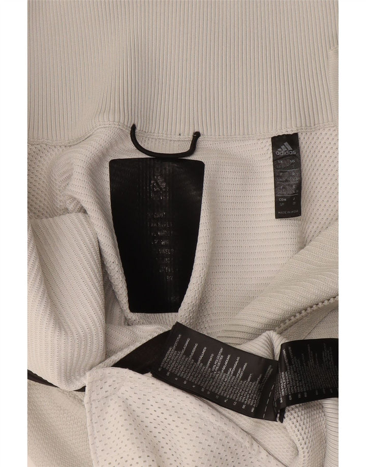Adidas Grafisk træningsdragt topjakke til kvinder UK 8/10 Lille hvid polyester