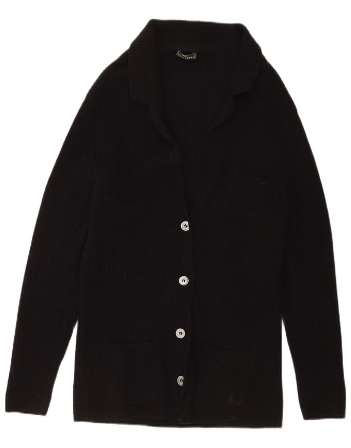 Fred Perry Dame Cardigan Sweater UK 20 2XL Sort Uld