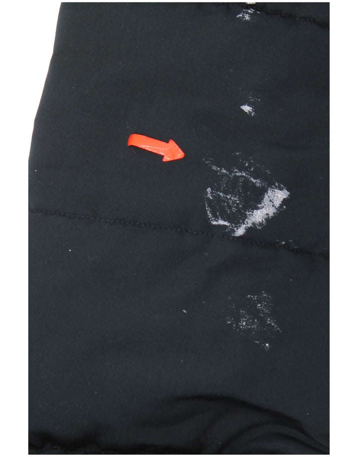 Superdry oversize polstret jakke med hætte til kvinder UK 10 Small Navy Blue