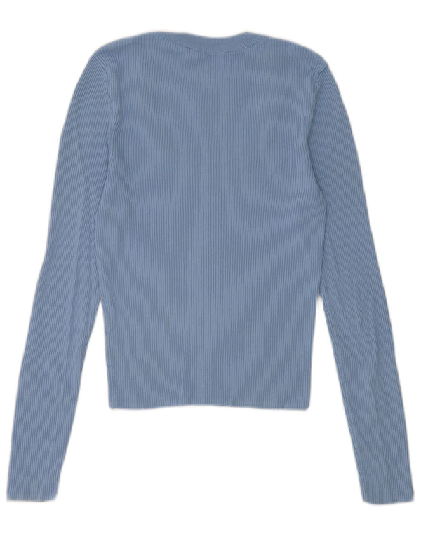 Zara Dame Langærmet Top Langærmet UK 12 Medium Blue