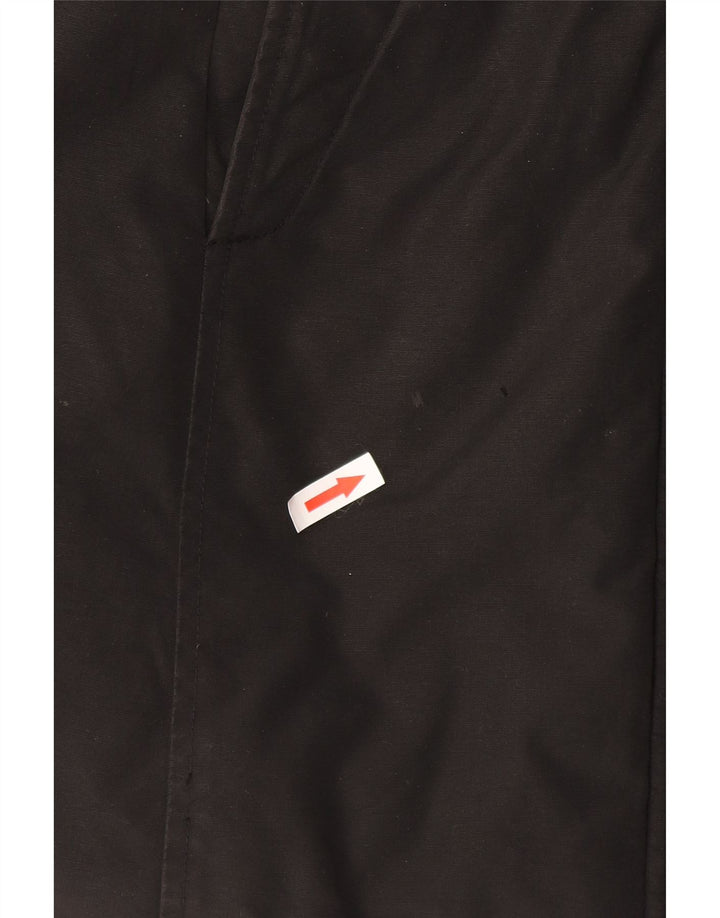 Woolrich Polstret hættejakke til kvinder UK 14 Medium Sort Bomuld