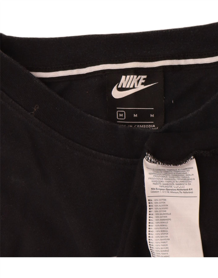 Nike Herre grafisk T-shirt Top Medium Sort Bomuld