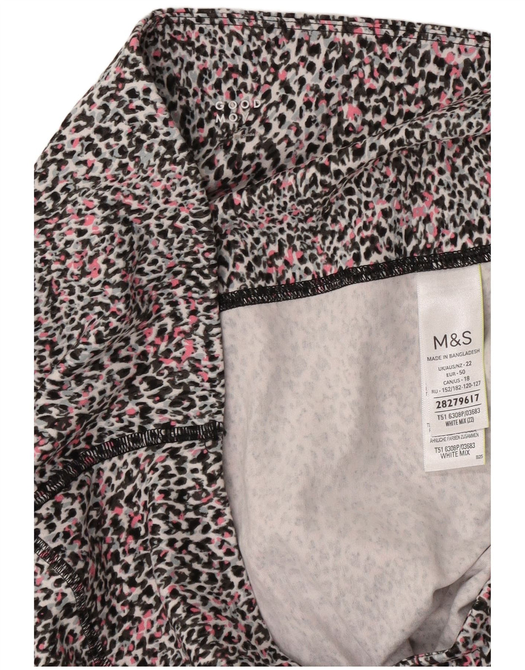 Marks & Spencer Womens Leggings UK 22 3XL Flerfarvet dyreprint