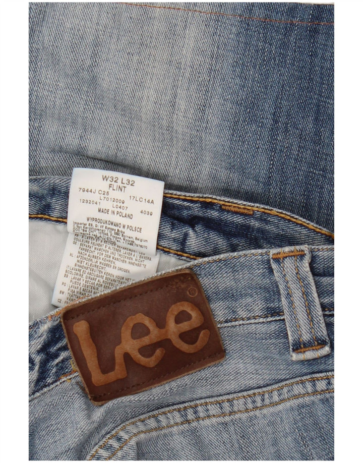 LEE Herre Flint Denim Shorts W32 Medium Blue Bomuld