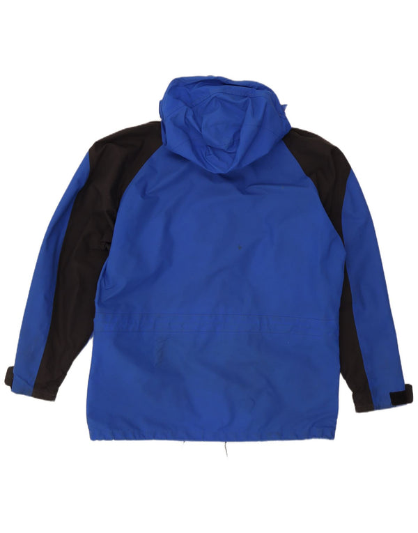 Berghaus Vindjakke med hætte til mænd UK 42 XL Blå Colourblock