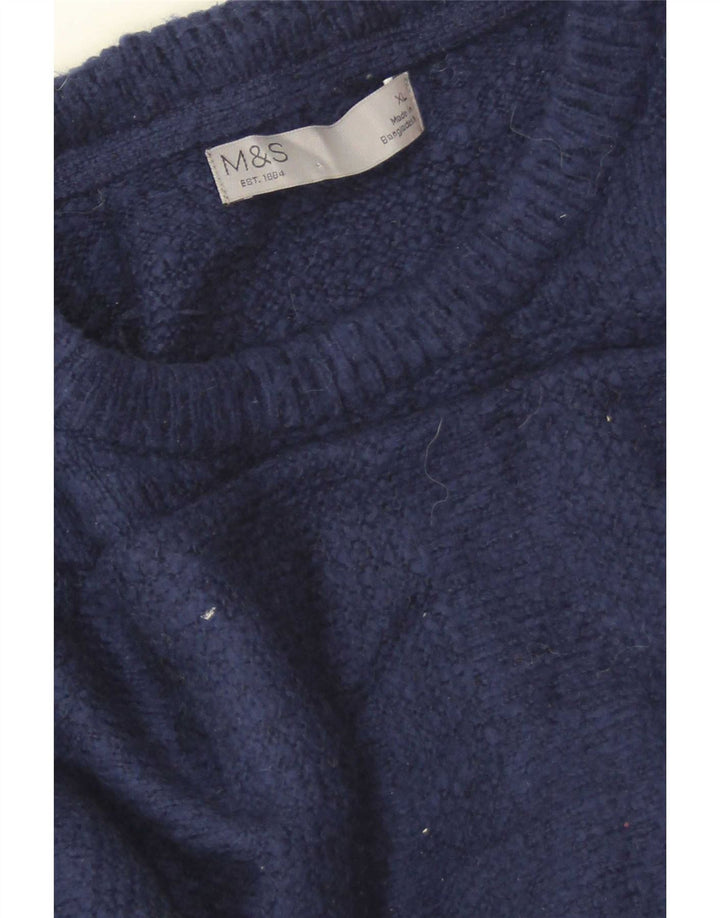 Marks & Spencer Herre sweater med rund hals XL marineblå