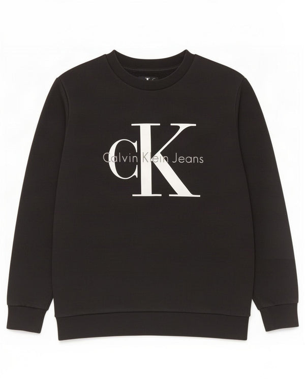 Calvin Klein Jeans Herre Grafisk Sweatshirt Jumper XS Sort Bomuld
