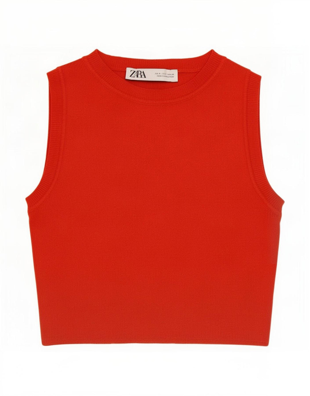 Zara Damevest Top UK 8 Small Red Viscose