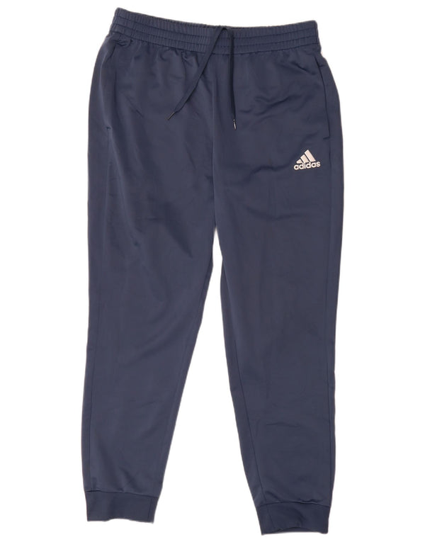 Adidas Træningsdragt til mænd Joggers UK 44/46 Large Navy Blue Polyester