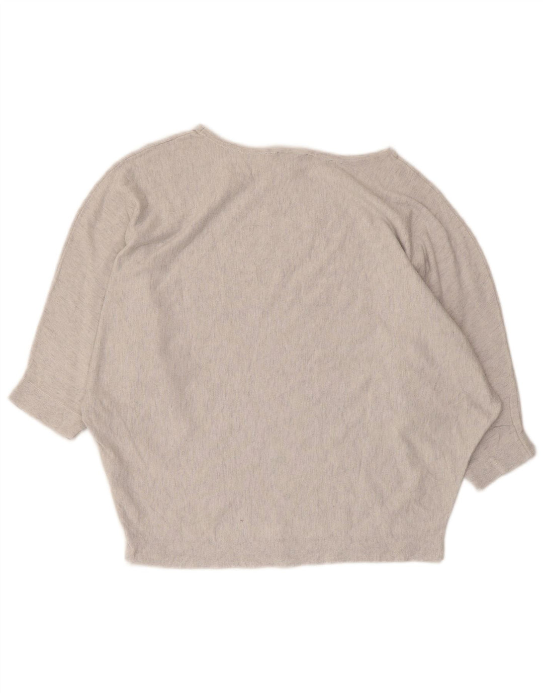 Phase Eight Womens Batwing Crop Top 3/4 ærme UK 14 Medium Grå Flecked