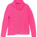 Ralph Lauren Dame Cardigan Sweater UK 8 Small Pink
