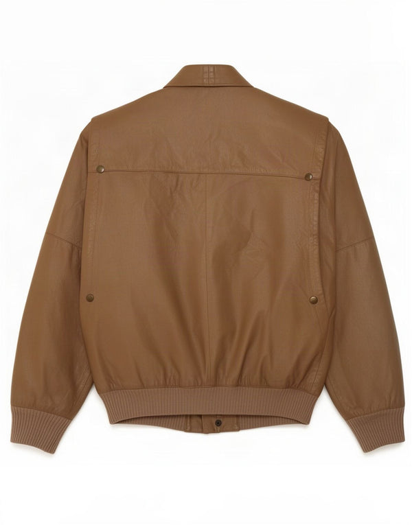Vintage herre læderjakke IT 48 Medium Brun