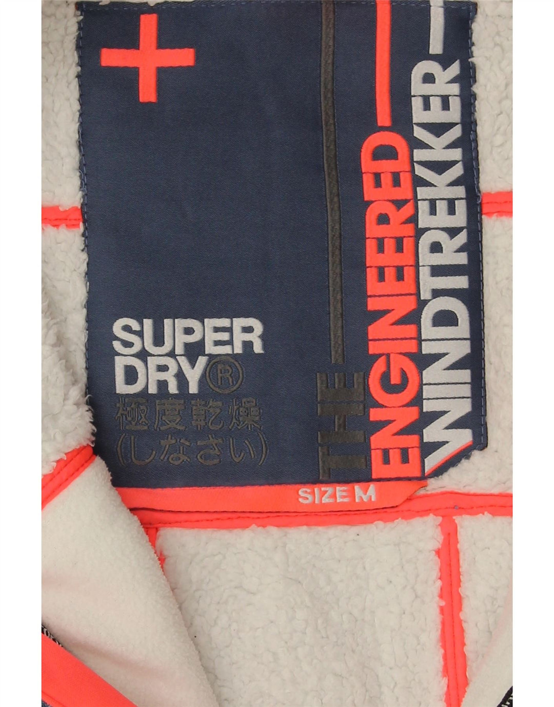 Superdry Womens The Windtrekker Windbreaker Jacket med hætte UK 14 Medium Blue