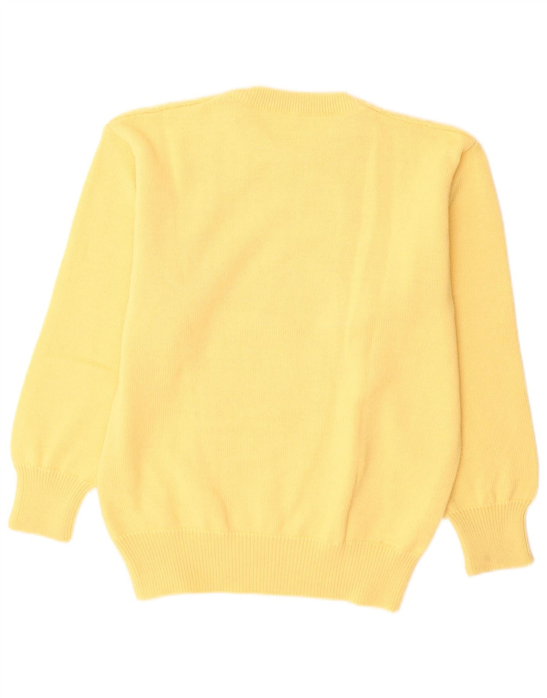 Vintage Herre Crew Neck sweater IT 50 Medium Yellow Wool