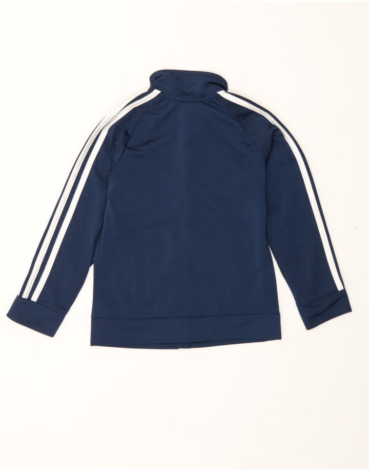 ADIDAS Boys Tracksuit Top Jacket 5-6 Years Navy Blue Polyester Vintage Adidas and Second-Hand Adidas from Messina Hembry 