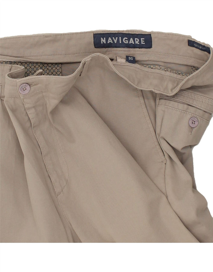 NAVIGARE Mens Straight Chino Trousers W40 L32 Grey Cotton | Vintage Navigare | Thrift | Second-Hand Navigare | Used Clothing | Messina Hembry 