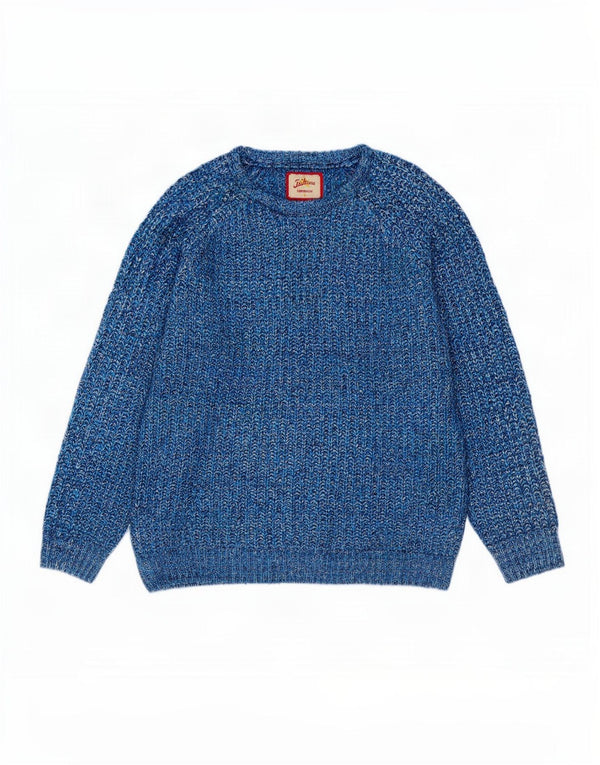 Joe Browns Herre Boat Neck Jumper Sweater XL Blå Flecked Akryl