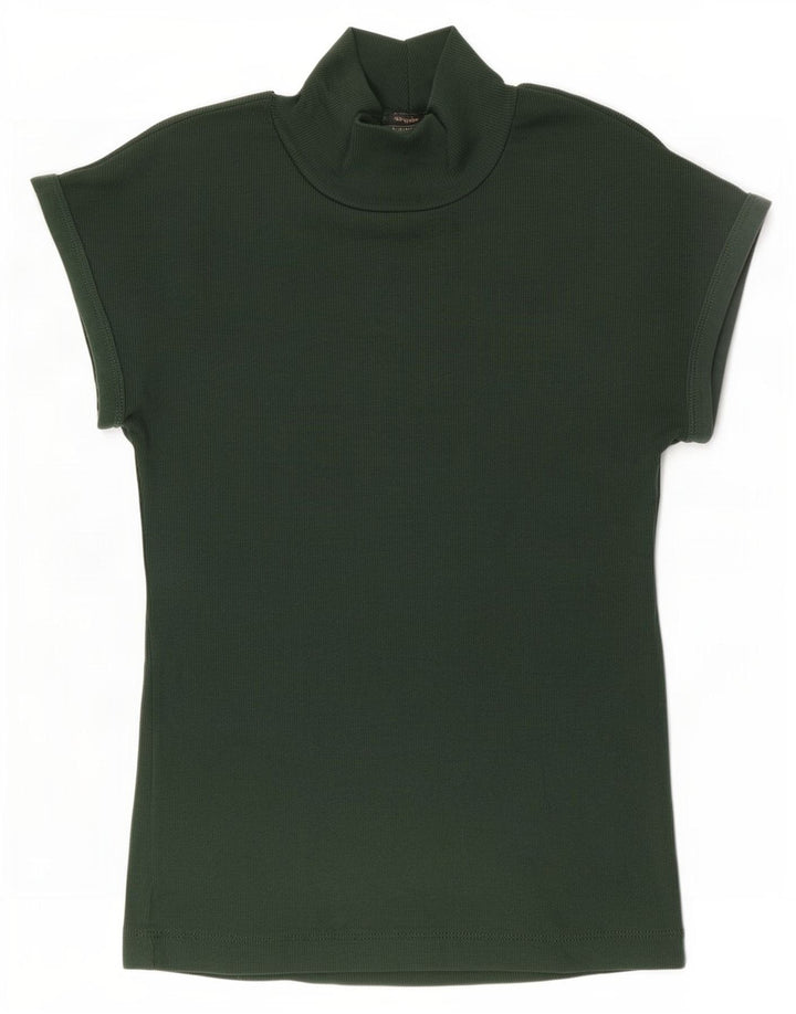 Zara T-Shirt Top UK 12 Medium Grøn