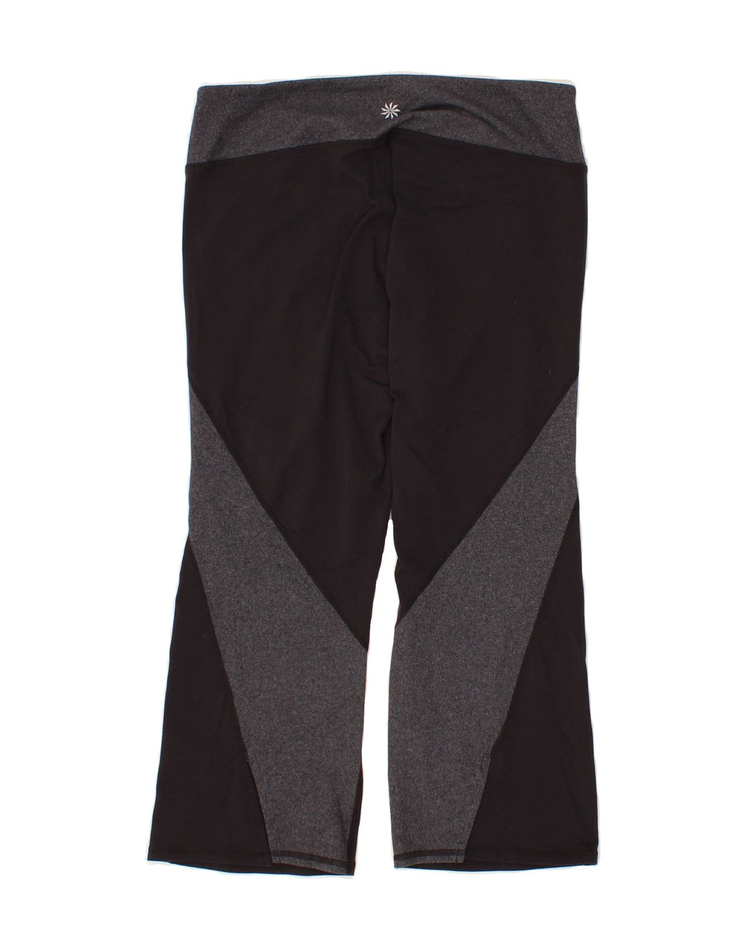 ATHLETA Womens Capri Tracksuit Trousers UK 14 Medium Black Colourblock Vintage Athleta and Second-Hand Athleta from Messina Hembry 