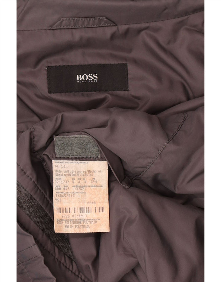 Hugo Boss Herre Hætte Gilet EU 52 XL Grå Polyamid