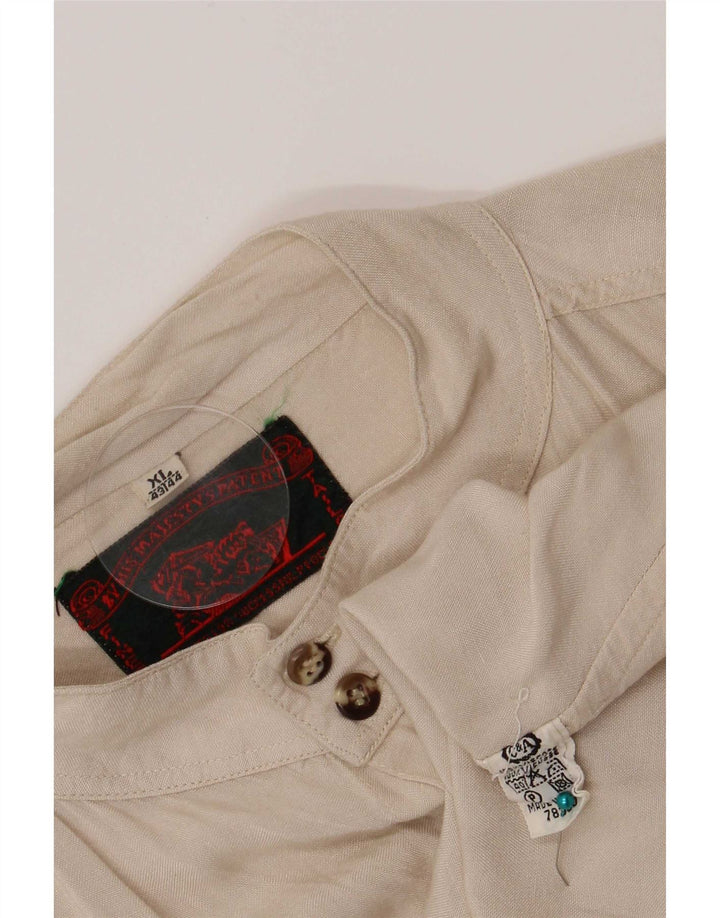 C&A Herreskjorte str. 43/44 XL Beige Viscose