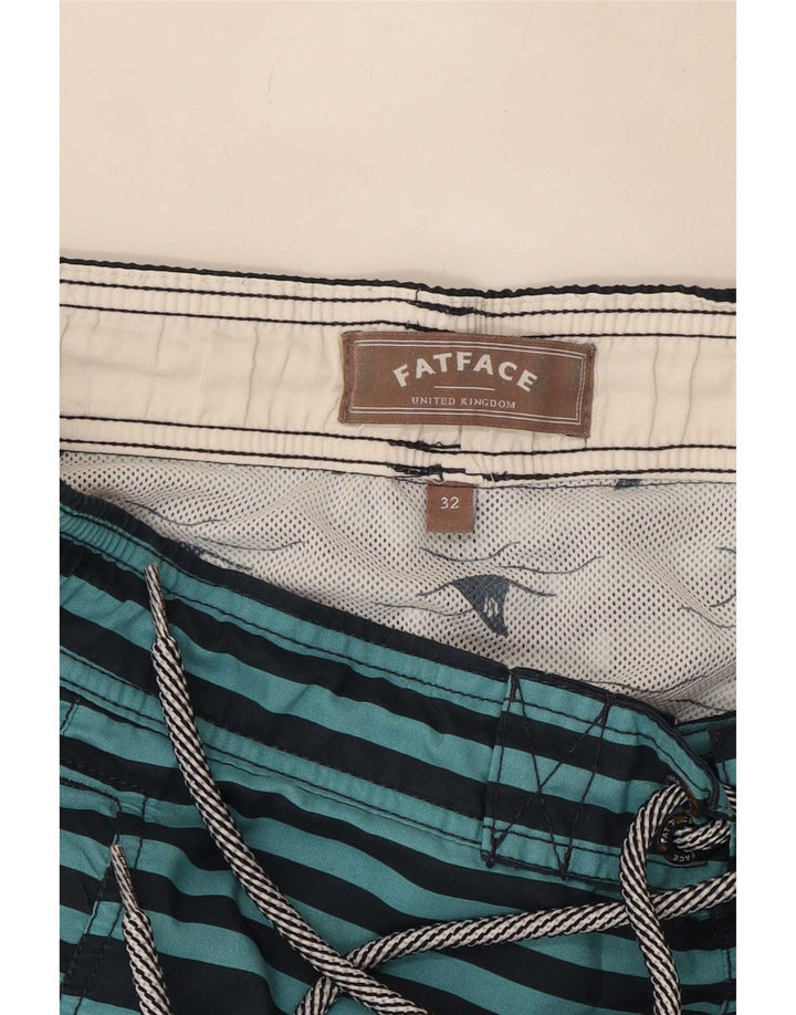 Fat Face Herre svømmeshorts Medium Blå Stribet Polyester