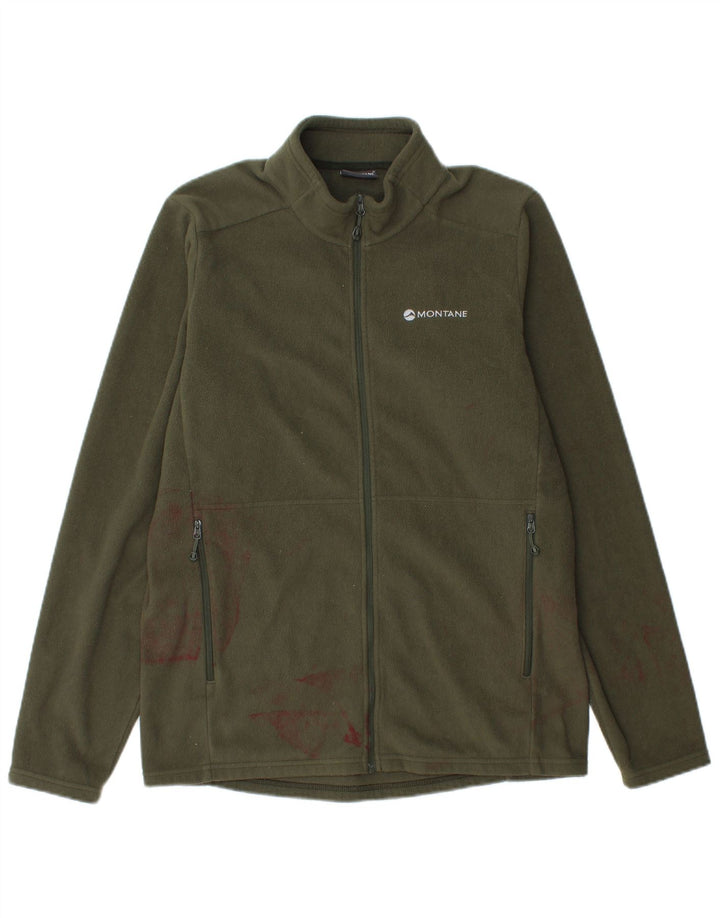Montane Herre fleecejakke UK 36 Small Khaki Polyester