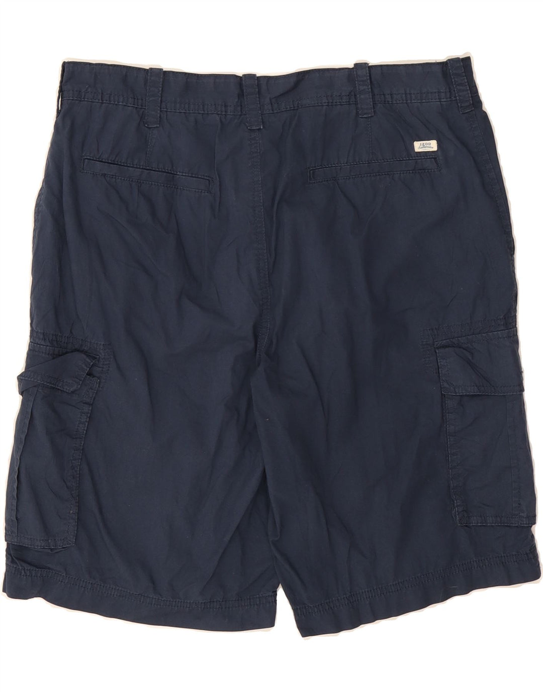 IZOD Mens Cargo Shorts W34 Large Navy Blue Cotton Vintage Izod and Second-Hand Izod from Messina Hembry 