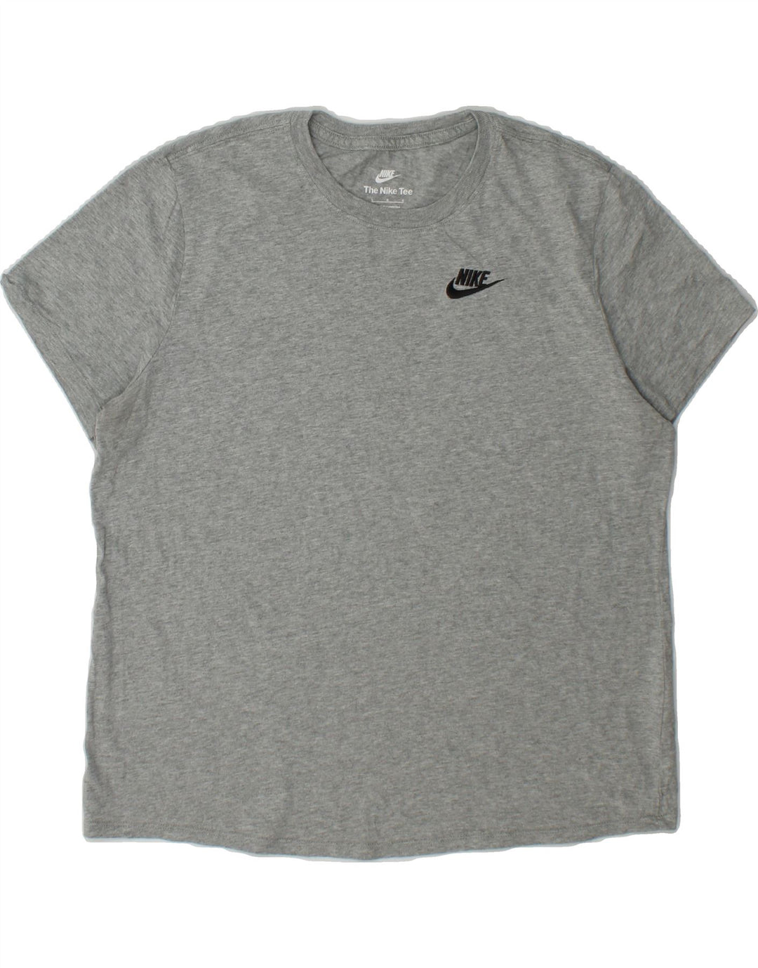NIKE Womens T-Shirt Top UK 16 Large Grey Cotton Vintage Nike and Second-Hand Nike from Messina Hembry 