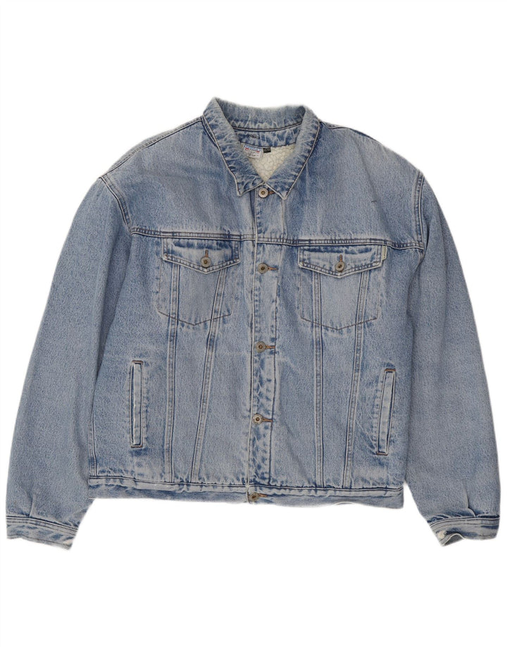Paddocks Herre Sherpa Denimjakke IT 52/54 XL Blå Bomuld