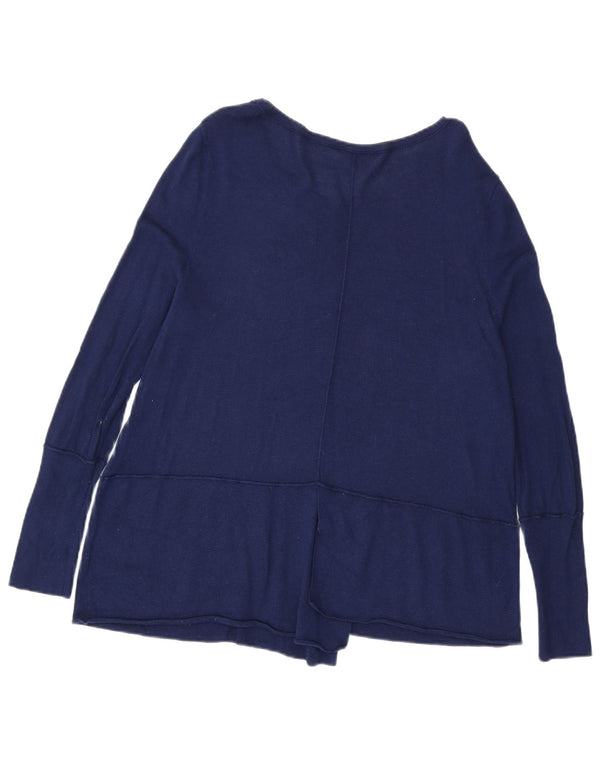 Phase Eight Dame Boat Neck Jumper Sweater UK 16 Large Navy Blue Viscose