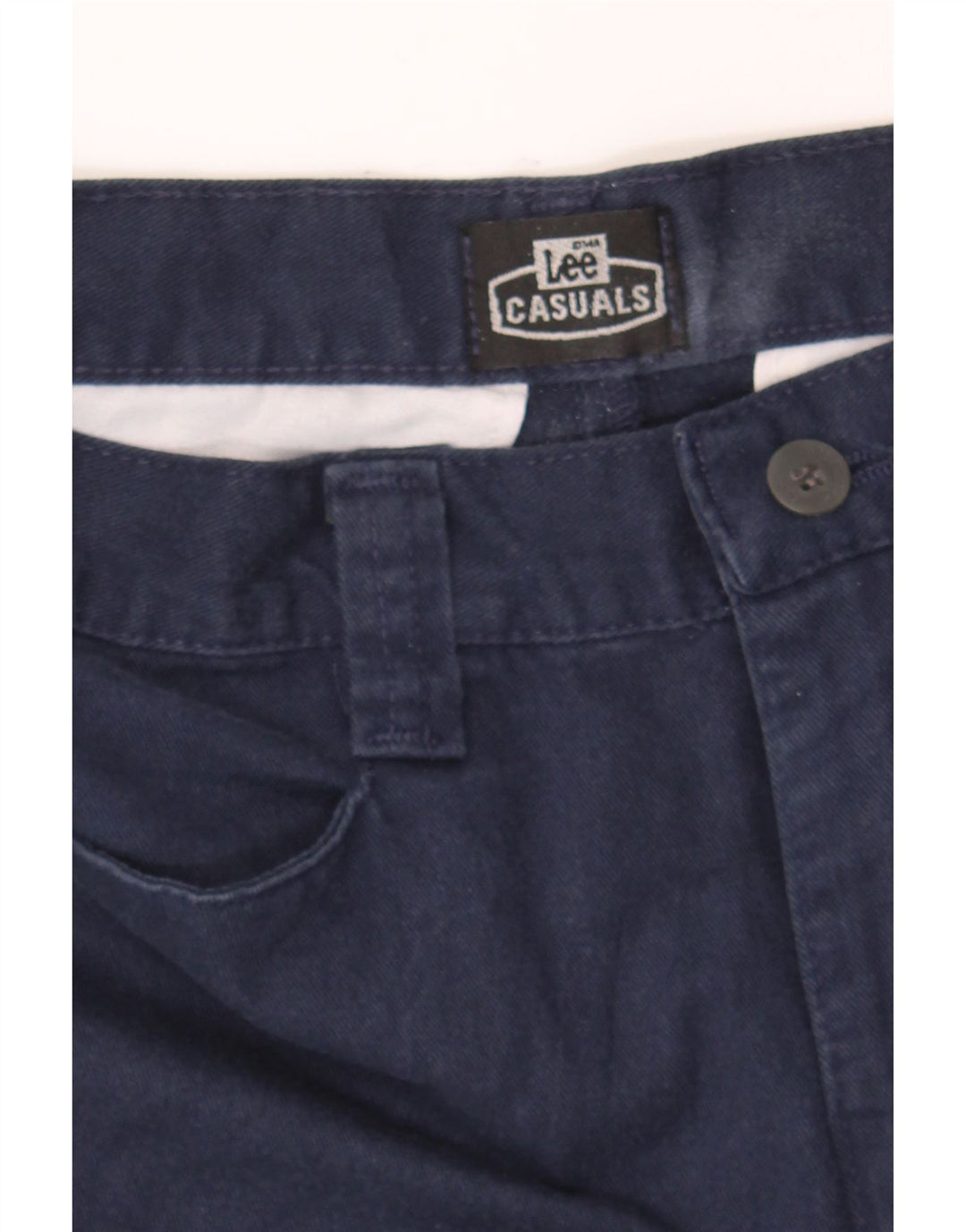 LEE Womens Tapered Casual Trousers W27 L30 Navy Blue Vintage Lee and Second-Hand Lee from Messina Hembry 