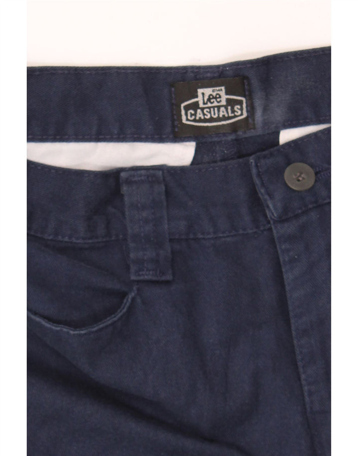 LEE Womens Tapered Casual Trousers W27 L30 Navy Blue Vintage Lee and Second-Hand Lee from Messina Hembry 