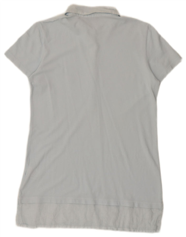Fred Perry Dame Polo Dress UK 12 Medium Blue Cotton
